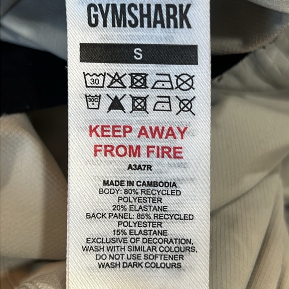 GymShark Hybrid Woven Pants S Grey Activewear Stretch Zipper Pockets Workout - Picture 16 of 16